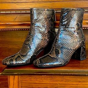 Zara | Snake Skin Booties